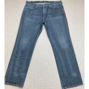 Lucky Brand Jeans‎ Mens 38 x 34 Blue Cotton Blend Stretch 363 Vintage Straight